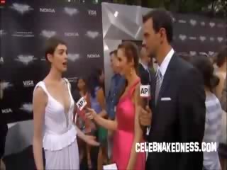 Šventė anne hathaway pokers į as tamsus knight premiere