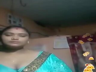 Tamil indian bbw albastru silky blouse trăi, porno 02