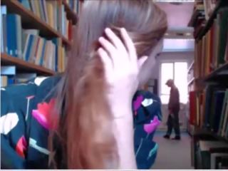 Britaniýaly gyz cams in busy library-watch full video on www.wetcams69.net